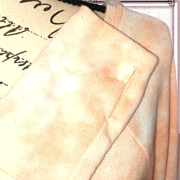 So American Peach Tie Dye Open Back Sweatshirt Size Sm - Picture 4 of 7